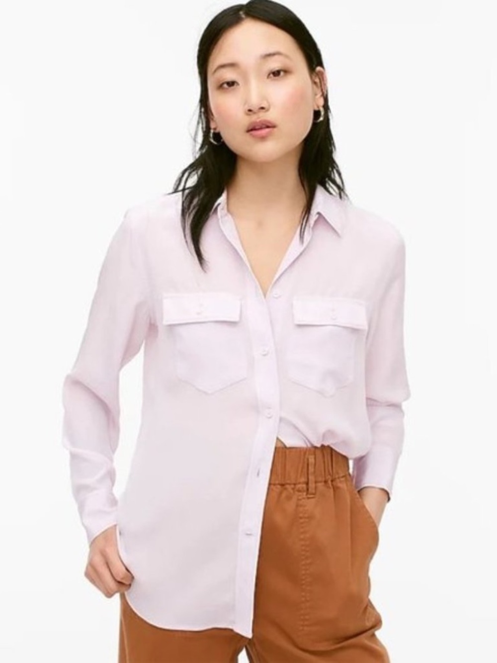 J.Crew Classic-fit Silk Shirt